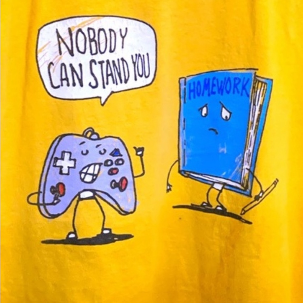 Homework vs Video Games Tee 😂